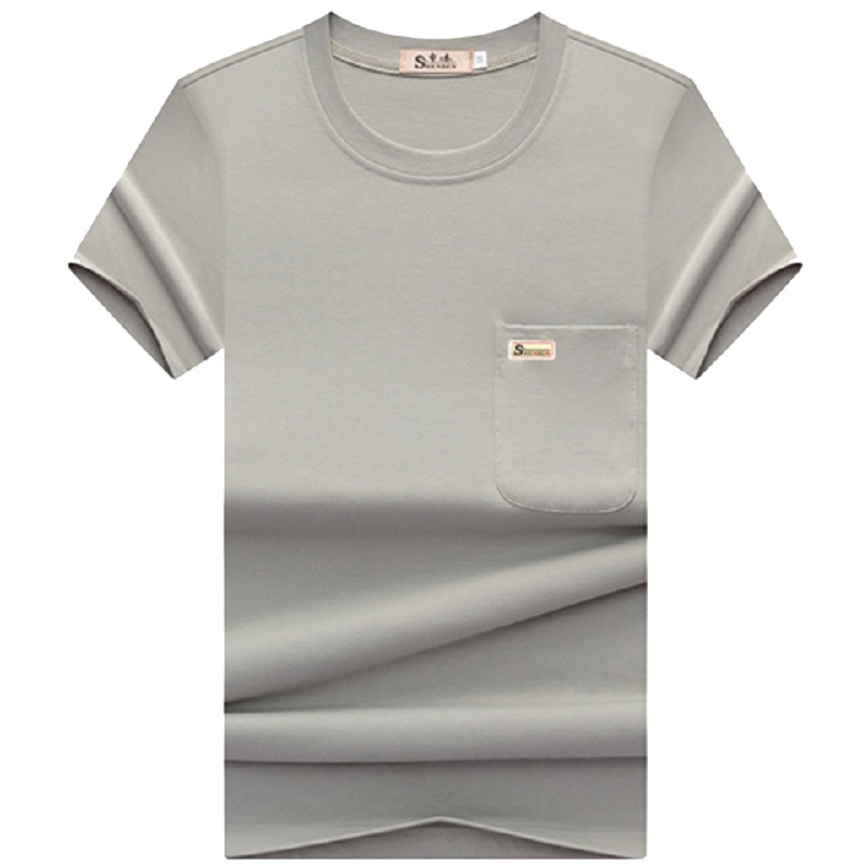 申本 短袖男士t恤夏季新款圆领韩版舒适T恤宽松中年夏装体恤半袖打底衫上衣