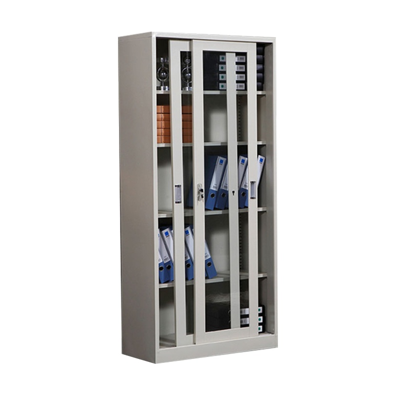 科朔 文件柜铁皮柜资料柜办公室柜子档案柜通玻移门柜 KS-G034