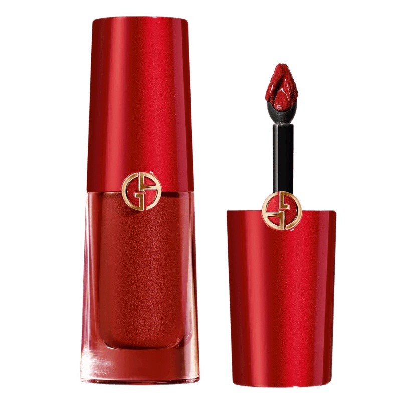 [送礼专属]阿玛尼(ARMANI)口红唇膏红管唇釉丝绒哑光6.5ml番茄色405恒灿星光限定版