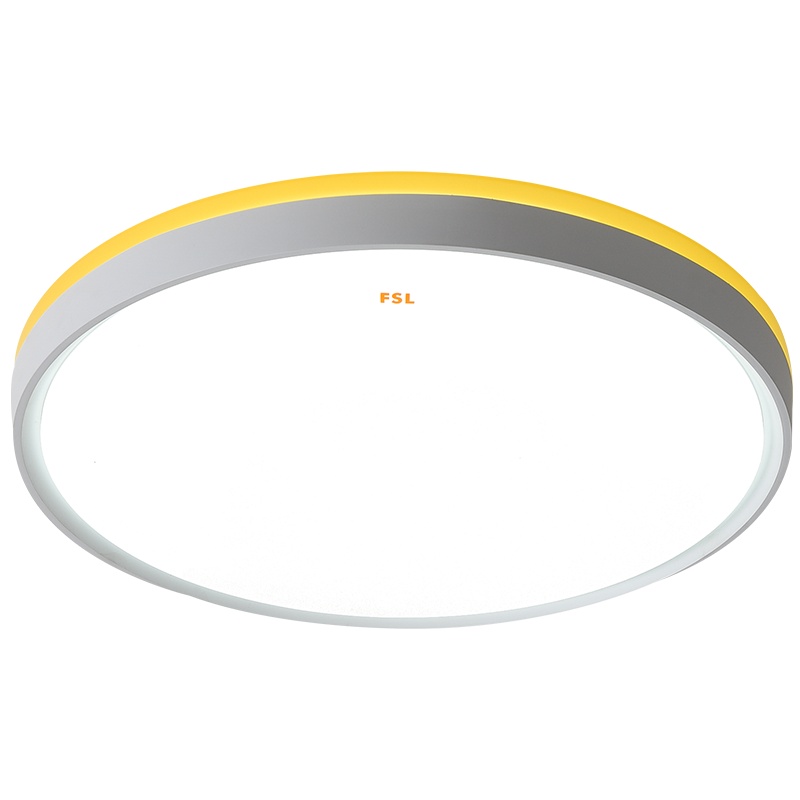 FSL佛山照明 led吸顶灯圆形简约现代20平方米客厅灯卧室灯调光色铁艺灯具灯饰