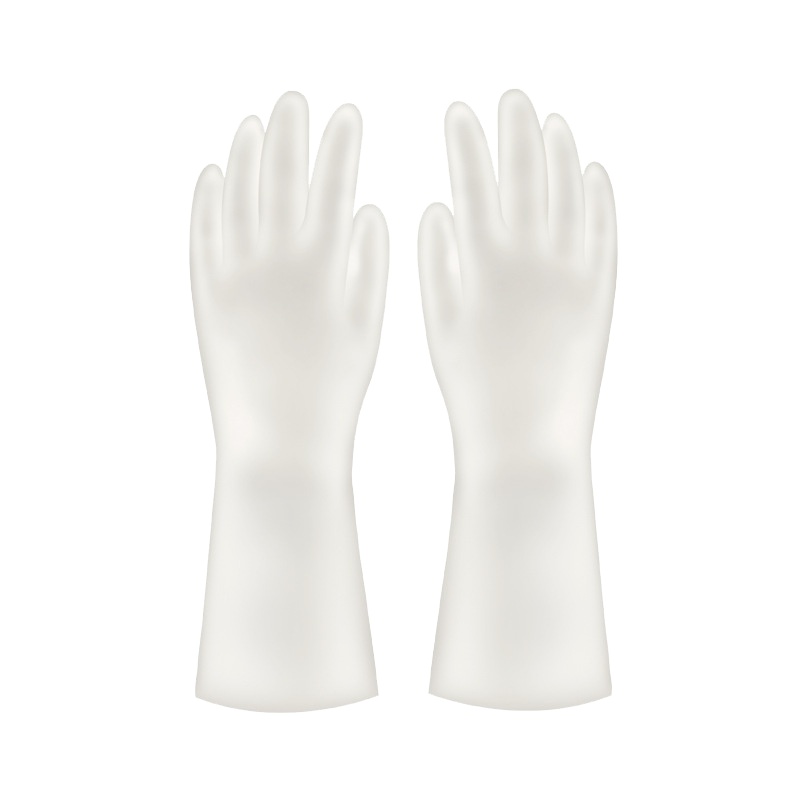 [规格:10双装 S-L 码]洗碗手套女防水橡胶乳胶厨房耐用清洁家务洗衣服刷碗胶皮塑胶薄款手套