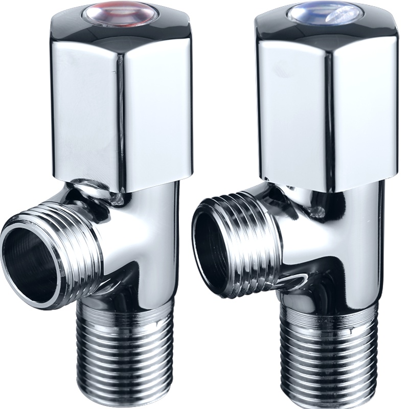 九牧(JOMOO) 74055*3+44055*2 九牧角阀 精铜加厚卫浴配件冷热三角阀止水阀门 55系列三冷两热