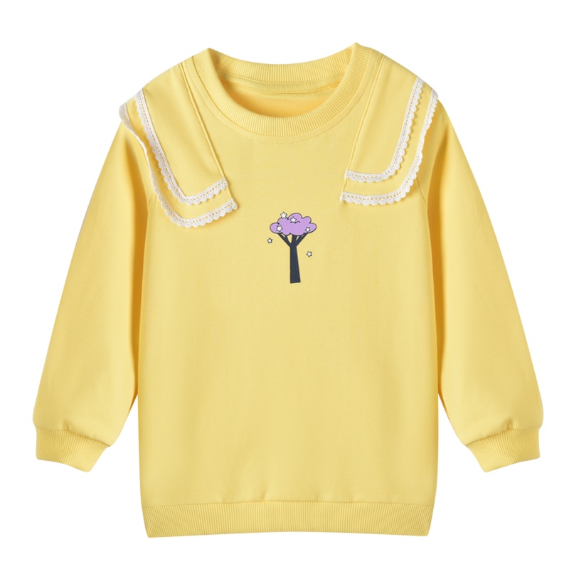 铅笔俱乐部童装2020秋季小童圆领长袖T恤女童儿童公主卫衣洋气