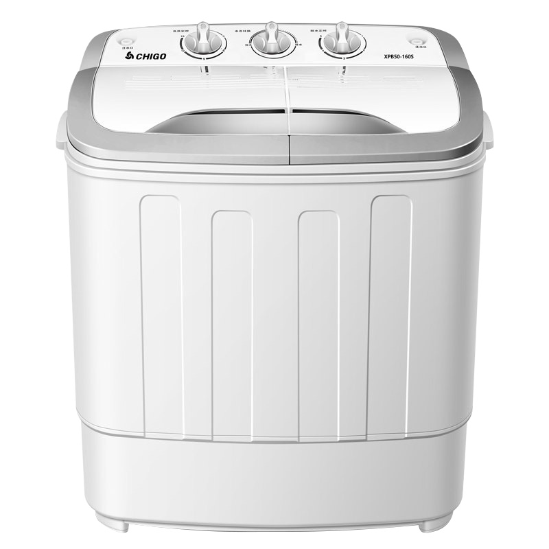 志高(CHIGO) XPB50-160S 迷你5公斤双缸桶半自动洗衣机 带甩干非全自动 (儿童款迷你机身设计-介意慎下)