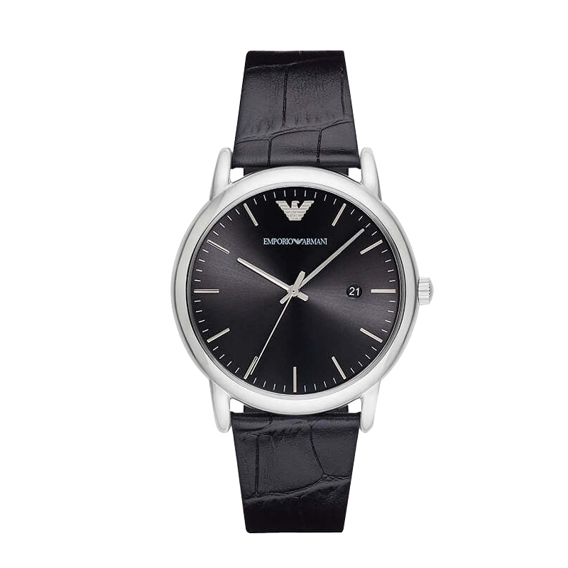 阿玛尼(EMPORIO.ARMANI)手表皮带简约石英表男士日历腕表AR2500