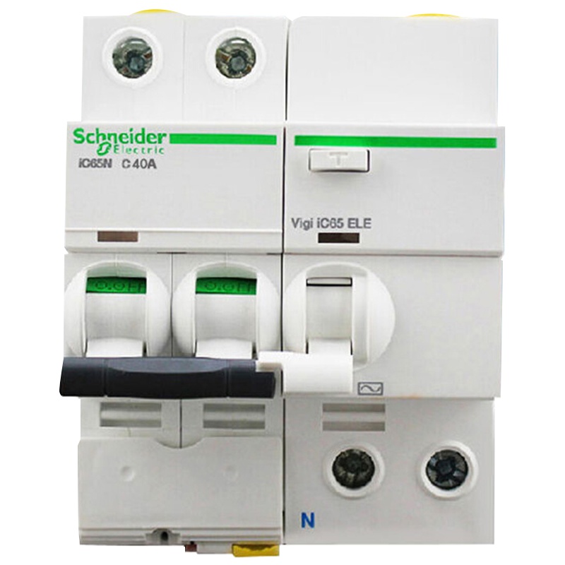 施耐德电气（Schneider Electric）断路器 A9 IC65N小型总开关 2P 40A带漏电保护器