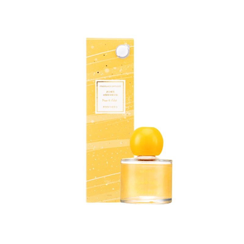 名创优品(miniso) 璀璨无火香薰白茶家用室内卧室房间厕所卫生间[英国梨与紫罗兰,80mL]