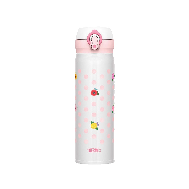 [海外直采 原装正品]膳魔師(THERMOS) 保温杯 真空不锈钢 JNL-502 白色斑点 500毫升