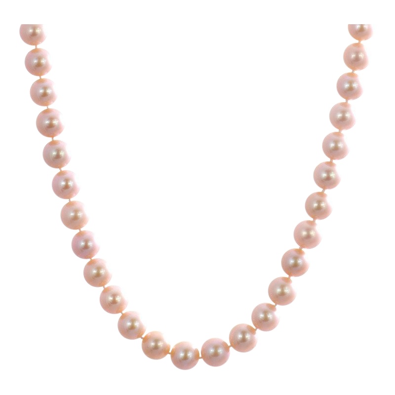 梦克拉Mkela 珍珠项链 妩媚动人 近圆 淡水珍珠 项链 珍珠