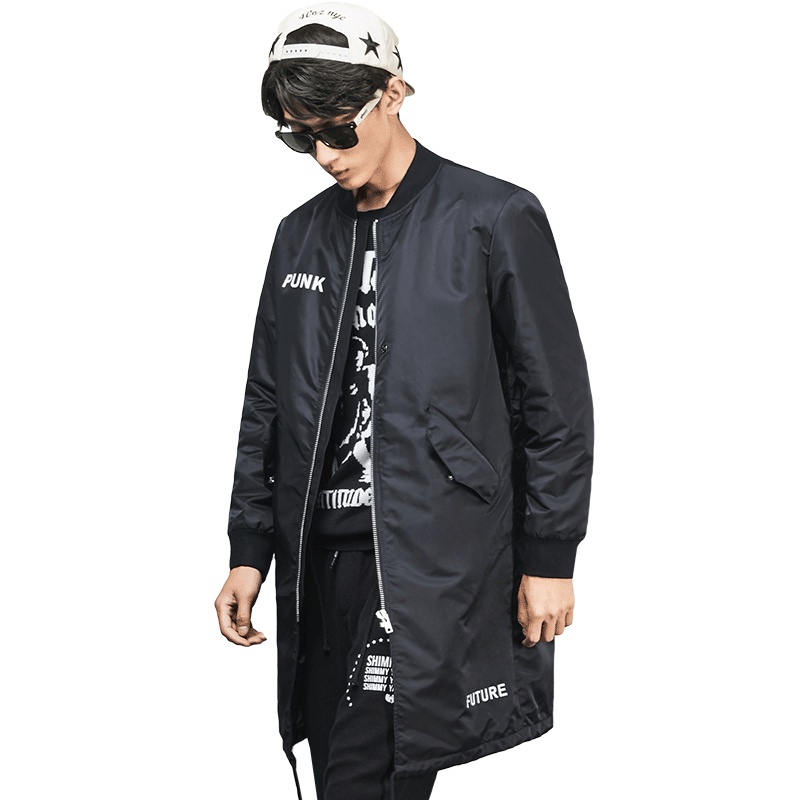 柒牌SEVEN男装大衣外套中长款棉服立领抽绳时尚休闲保暖