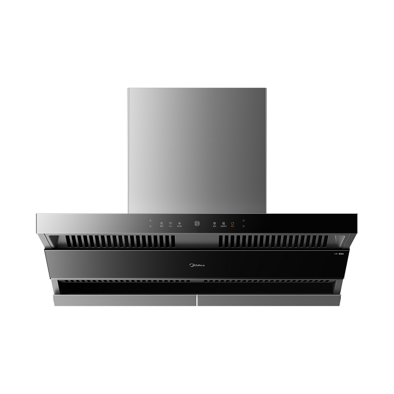 美的(Midea)吸油烟机CXW-280-BQ3 21立方大吸力顶侧双吸强效拢烟高温蒸汽洗WIFI智控嵌入灵活换装