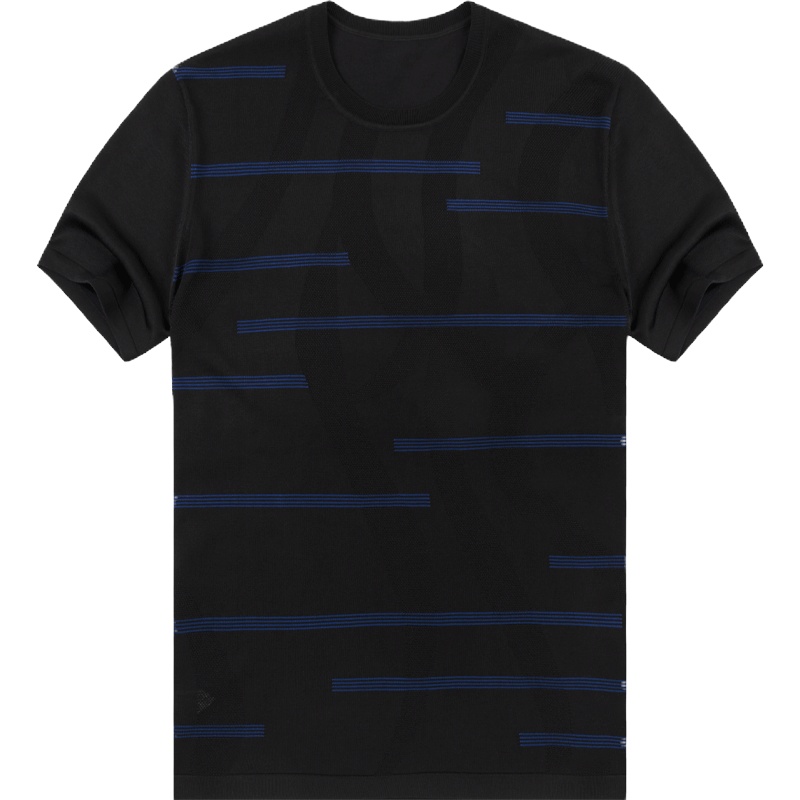 布先生新款针织短袖T恤男 夏季圆领条纹时尚休闲T恤 AT10910