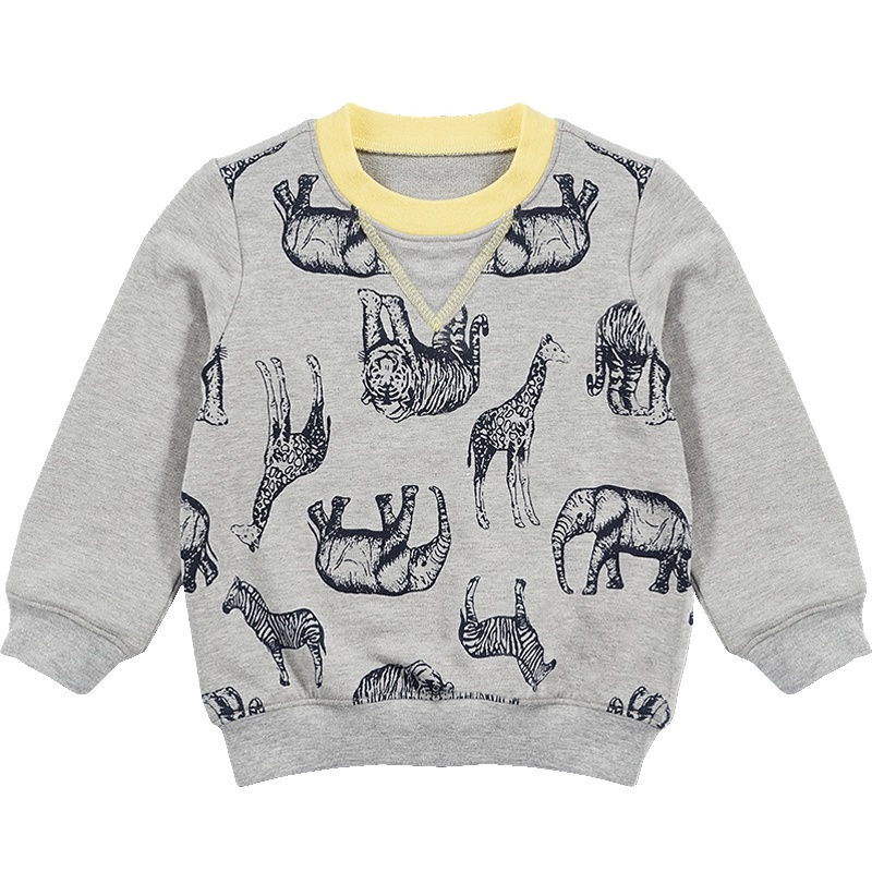 春季婴姿坊婴童长袖开肩印花T恤