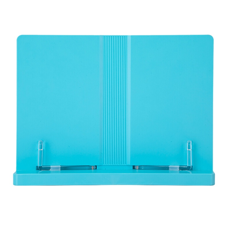 得力(deli)70530多功能阅读架 学生护眼看书支架读书架 看书神器单手翻书支架书立书夹书靠 学生文具套装 蓝色