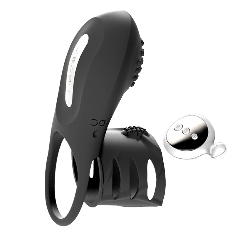 久兴(JEUSN)震动锁精环男用振动高潮神器持久防射振动套男性成人性用品男女共用夫妻房事隐形套环情趣用具