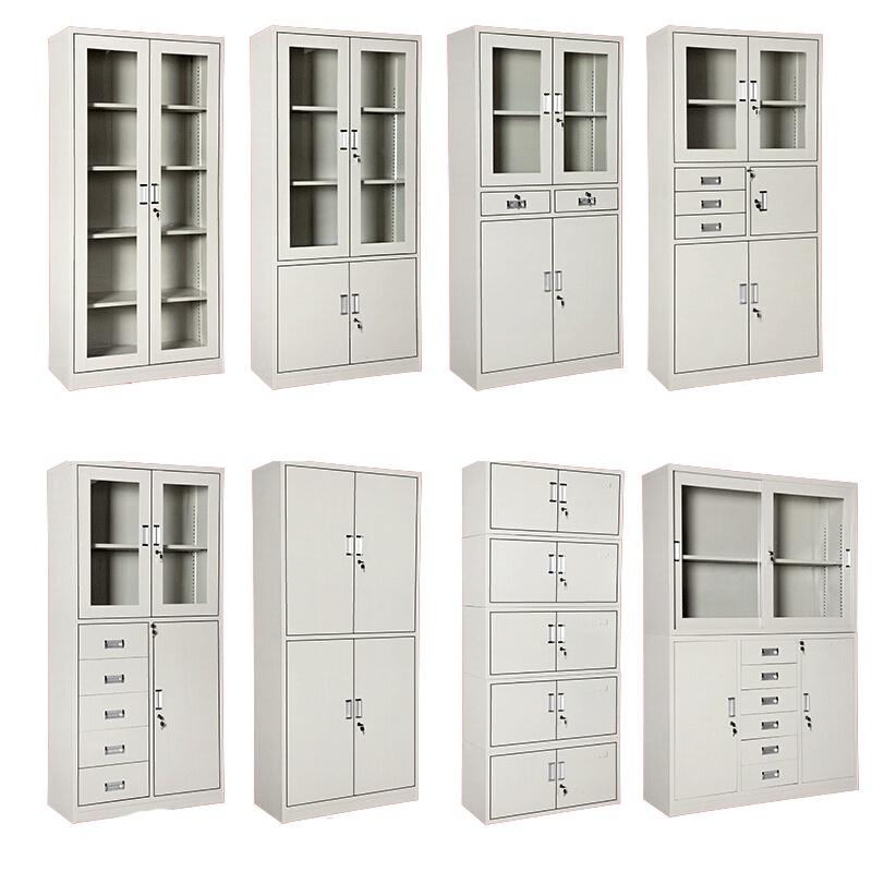 [晋美升]加厚分五节文件柜 铁皮柜 档案柜 资料柜 其他金属办公柜 灰白