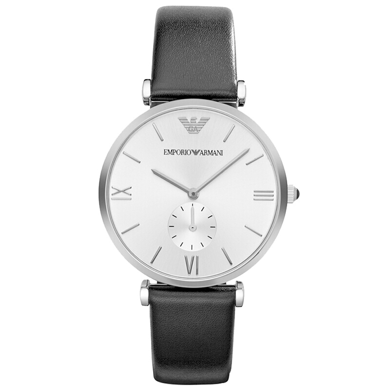 阿玛尼（ARMANI）手表 简约时尚休闲轻薄多功能石英男款