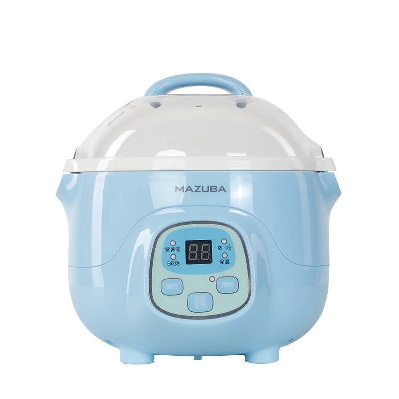 松桥(MAZUBA)电炖锅MSC-CP072GT天然陶瓷内胆隔水柔炖煲汤煮粥婴儿粥
