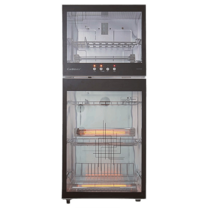 康宝(Canbo)XDZ160-YD28 消毒柜家用 小型立式 厨房客厅碗筷柜 臭氧 二星级高温消毒 大容量双层分开控制