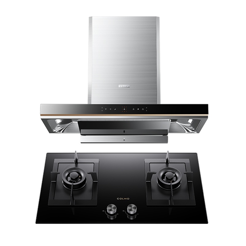 COLMO 智能欧式烟灶套装 油烟机灶具 23m³澎湃大吸力 5.0kw大火力CXEP923W-E6+QF2