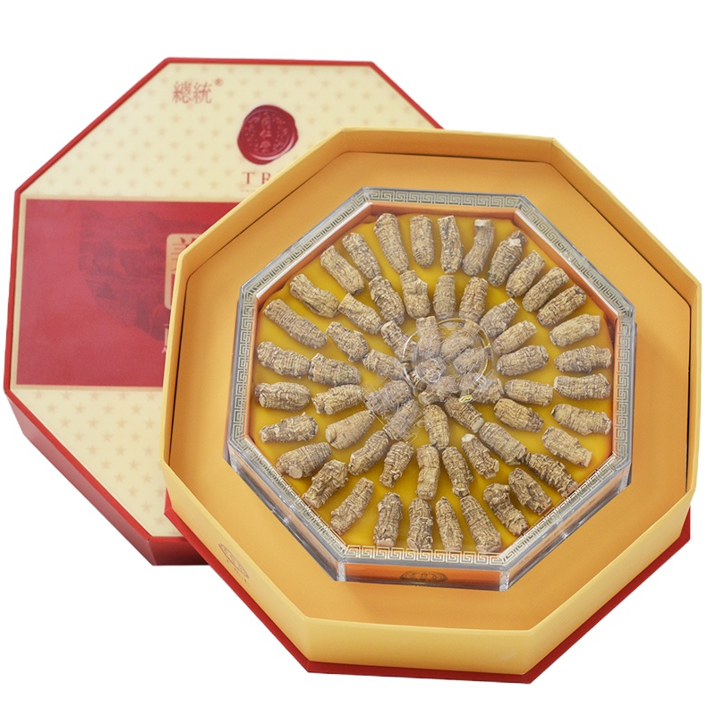 北京同仁堂总统牌美国西洋参段礼盒装1#贰面/75克75g切片打粉皆宜中秋礼物礼品送礼