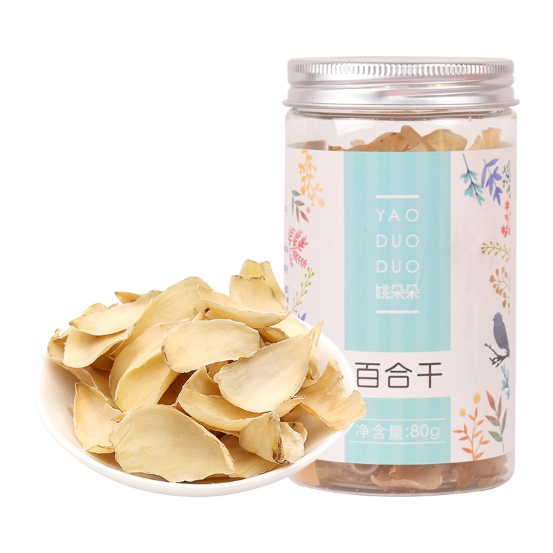 姚朵朵兰州百合80g*1罐装百合干