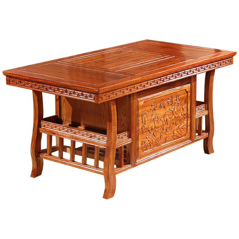 欧宝美实木茶桌功夫茶桌中式茶几桌实木茶台桌椅组合1480*780*720