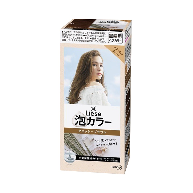 Kao 花王旗下 Liese 莉婕 泡沫染发剂 法国米棕 108ml(黑发用不遮白)