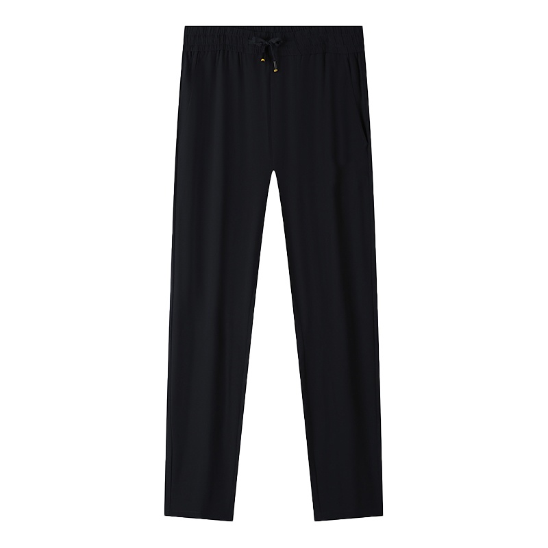 USPOLO ASSN春夏新款男士时尚简约透气直筒微弹螺纹腰头抽绳调节休闲长裤