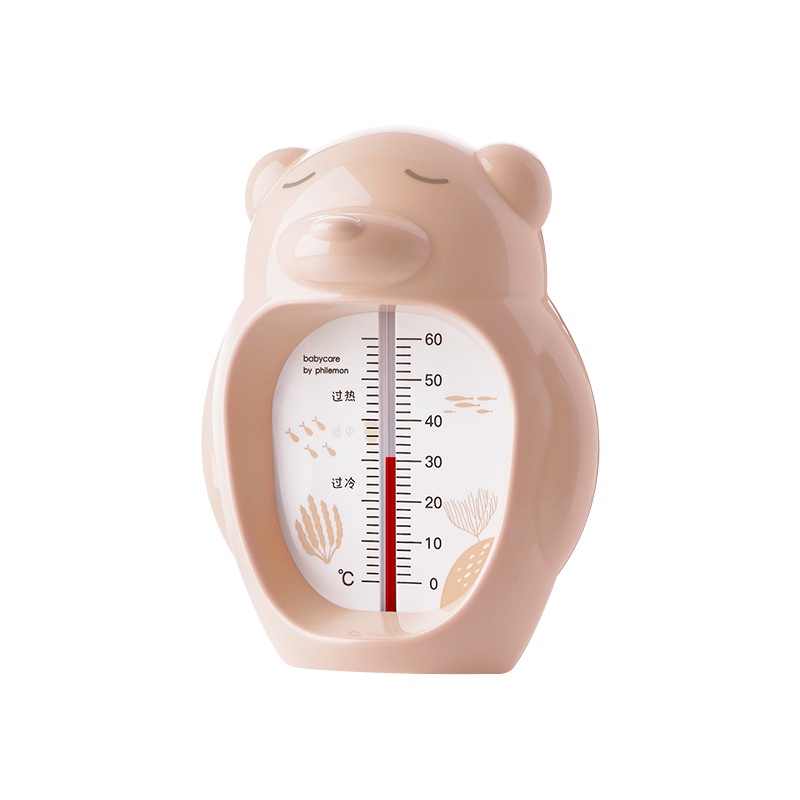 babycare婴儿水温计 儿童宝宝洗澡测水温表新生儿家用洗澡温度计 薄雾粉 3708