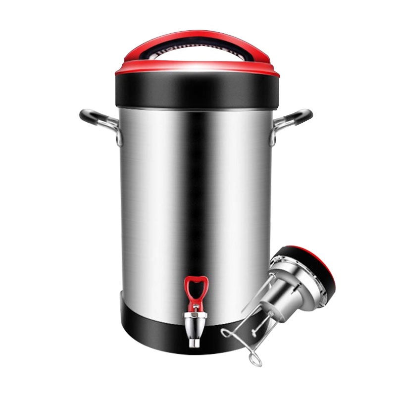 乐创(lecon)豆浆机商用现磨全自动大容量磨浆机打浆机加热免滤五谷米糊料理机干湿两用早餐店商业家用 10.5L全钢机头