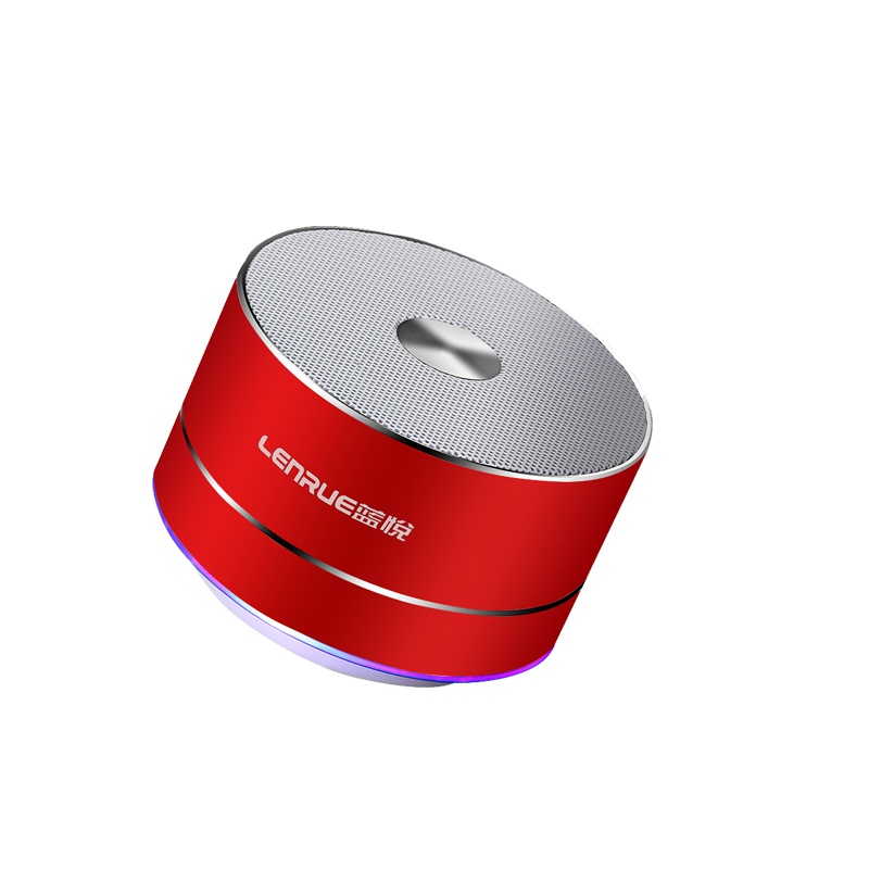 蓝悦 A2蓝牙音箱小钢炮 无线迷你便携插卡户外小音响 台式电脑重低音炮微信语音收款播报器 500mAh 银色