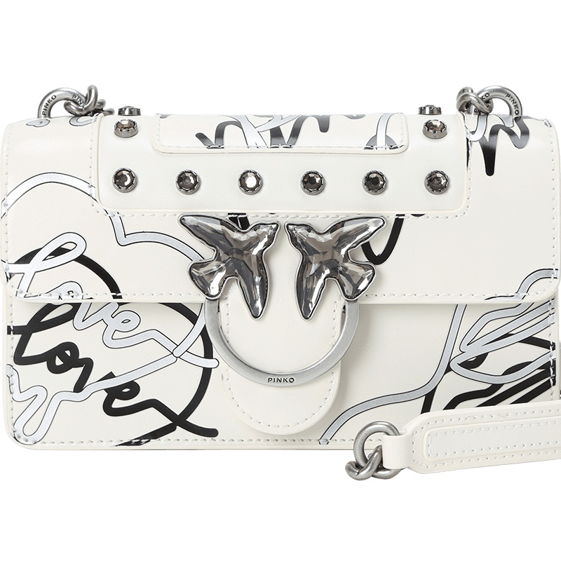 Pinko/品高 LOVE 涂鸦印花单肩包 迷你 1P21HK
