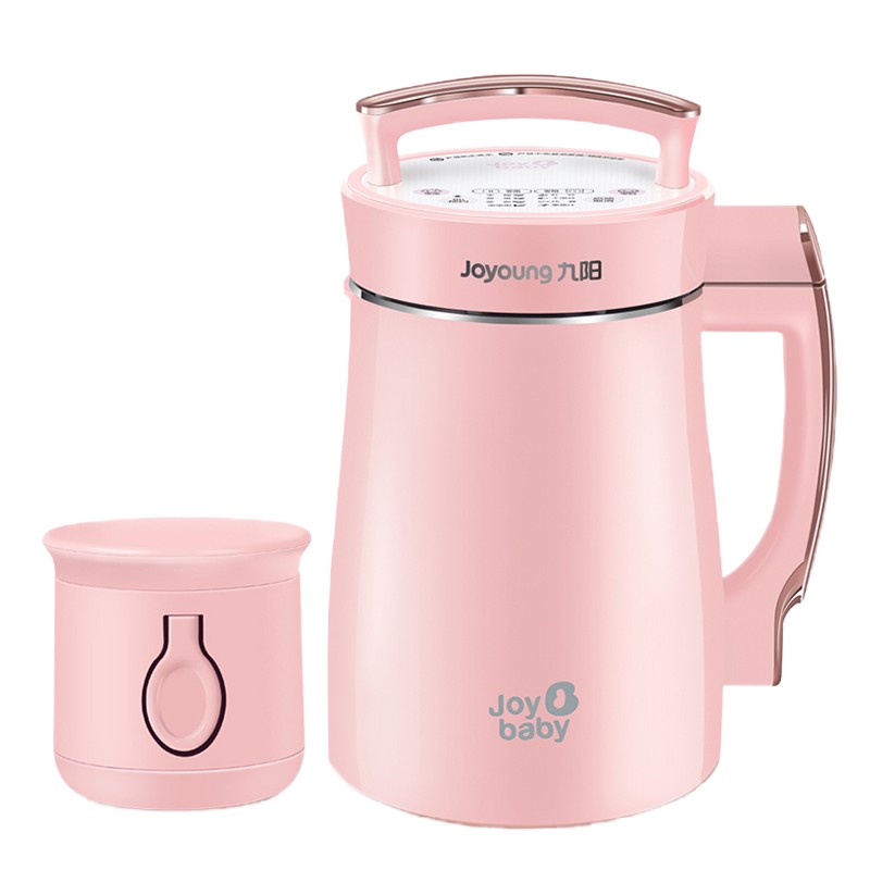 Joyoung/九阳豆浆机破壁家用全自动加热智能母婴辅食豆浆机免滤多功能 浅粉色