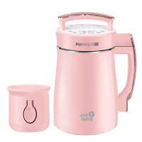 Joyoung/九阳豆浆机破壁家用全自动加热智能母婴辅食豆浆机免滤多功能 浅粉色