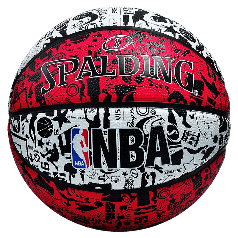 斯伯丁SPALDING 篮球NBA涂鸦篮球室外7号橡胶蓝球