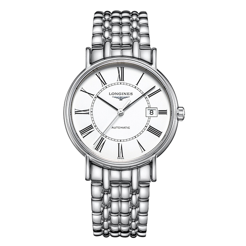 浪琴(Longines)瑞士手表 瑰丽系列 时尚 休闲 正装 自动机械 情侣款 罗马刻度男士手表