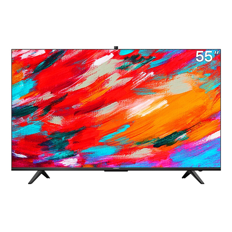 康佳AI社交电视 55英寸 升降摄像头 32G大存储 超薄全面屏 4K超高清 智能网络教育 55G10S