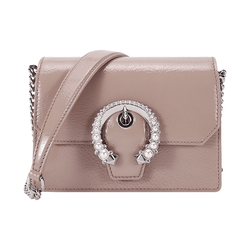 周仰杰 JIMMY CHOO 女士 漆皮 单肩斜挎包MADELINE CROSSBODY NFW