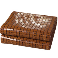 爱天妙席夏季碳化麻将凉席1.5米1.8m单双人1.2米学生宿舍床垫席可折叠竹席麻将席双牛筋包边包底竹凉席床席