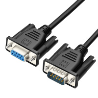 千天(QANTOP)DB9串口线rs232公对公连接线九针数据线延长线com口全交叉式5米QT-DB9C003