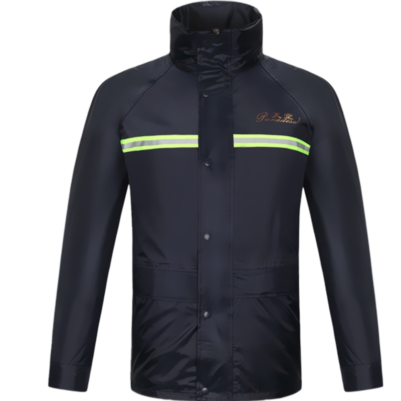 天堂伞 雨衣雨裤分体套装电动车电瓶车摩托车前后夜光条男女款双层防风雨披