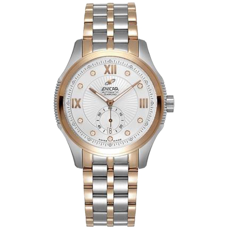 英纳格(ENICAR)英雄系列时尚简约休闲商务钢带自动机械男士手表3160/50/331G