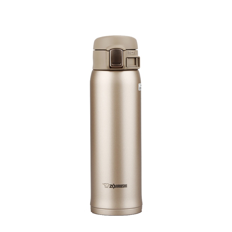 象印(ZO JIRUSHI)保温杯SM-SA48-NM 日本象印真空保冷保温杯 高档进口不锈钢男女款车载单手杯 香桂金色