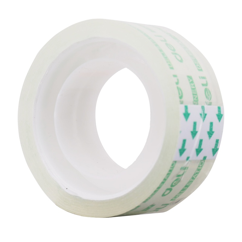 得力deli30061透明手工胶带/胶条小胶带1.8cm办公学习8卷/筒(18mm*14y*38um)