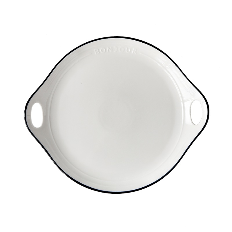 富昱景 欧式景德镇创意字母陶瓷餐具家用餐盘套装菜盘汤盘组合 12英寸