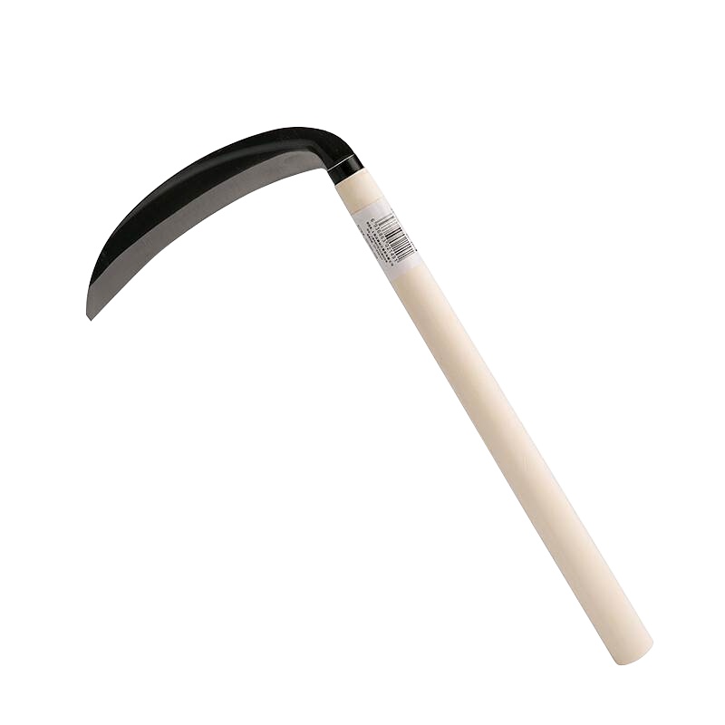 规格[全长40cm 刀头17cm 木柄 10把] 农用除草工具进口锰钢镰刀割草刀农具 农业田收割割草