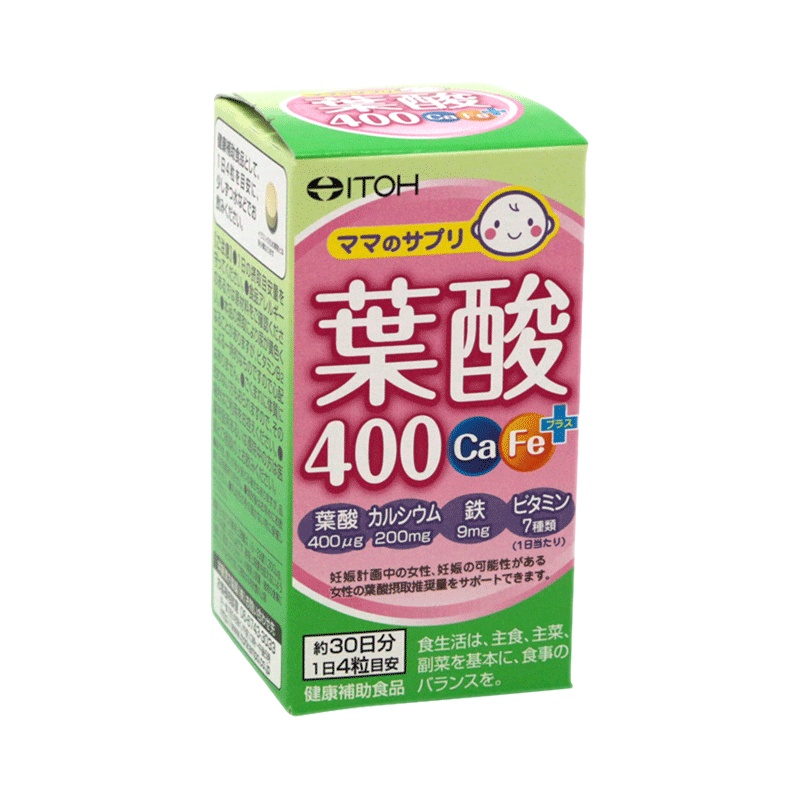 ITOH 井藤汉方 叶酸钙铁片 120粒/瓶