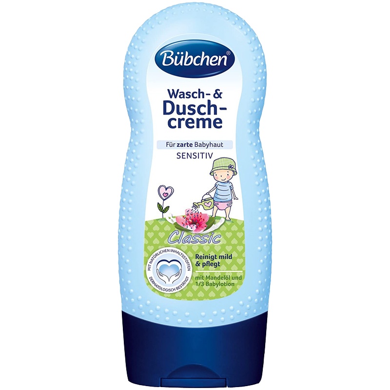 德国进口 贝臣Bubchen儿童洗发沐浴二合一230ml无泪配方经典版