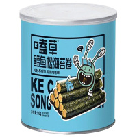 嗑草 鳕鱼松海苔卷90g(罐装) 儿童海苔 宝宝零食海产